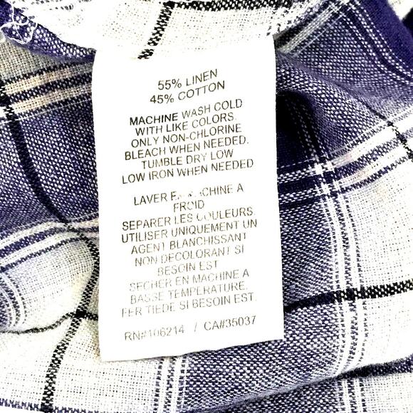 The Shirt Relaxed Sexy Linen Button Down Shirt XS - Picture 3 of 4